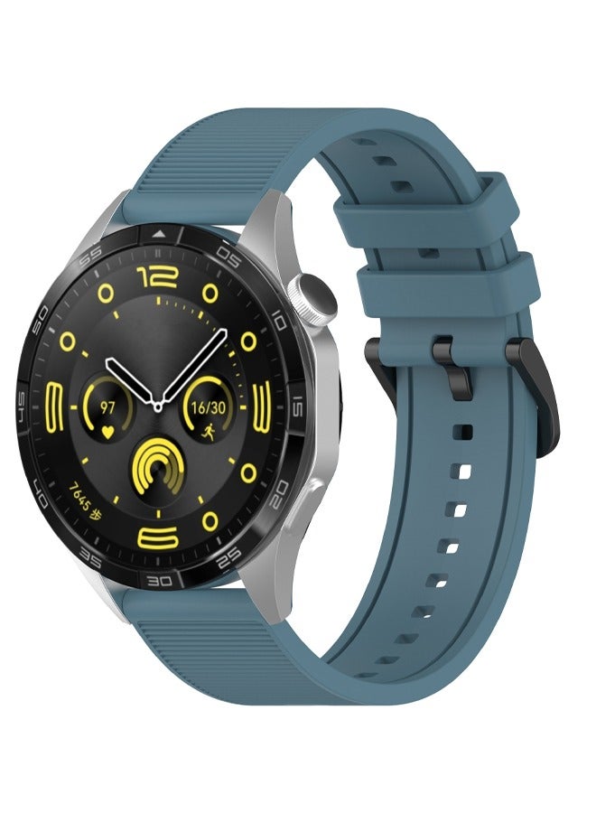 Suitable For HUAWEI Watch GT4 46mm Silicone Textured Solid Color Strap 22mm Universal Wristband  - Image 1