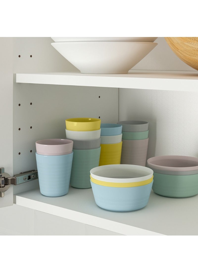 Kalas Children's Bowl Set, Mixed Colours, Stackable, 6-Pack, 11 cm  - Image 3