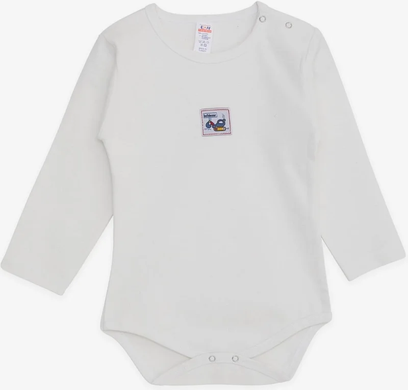 بريز Baby Boy Snapback Bodysuit Work Machine Printed 9 Months-3 Years, Off White