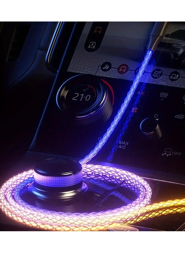 Type-C to Type-C Fast Charging Cable 66W – RGB Breathing Light, High-Speed Data & Quick Charge - Image 1