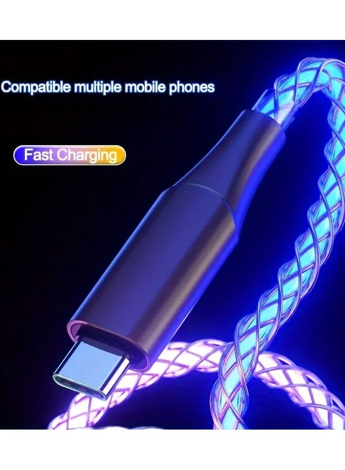 Type-C to Type-C Fast Charging Cable 66W – RGB Breathing Light, High-Speed Data & Quick Charge - Image 2