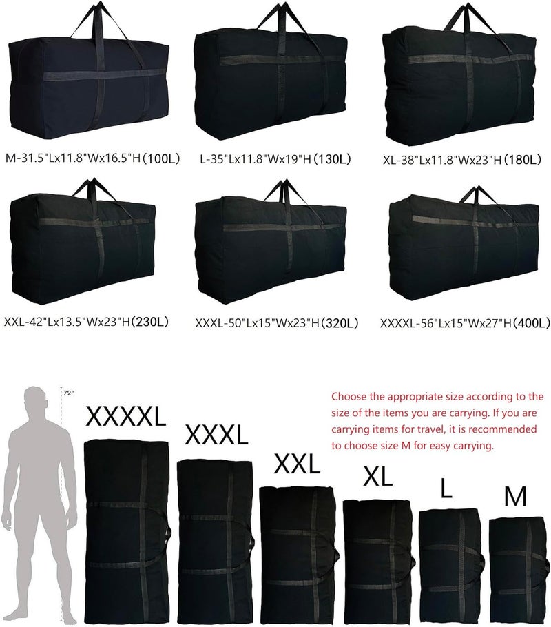 DoYiKe Extra Large Storage Duffle Bag for Travel, Big Foldable Huge XL Tent Storage Duffle Bag for Traveling - Image 4