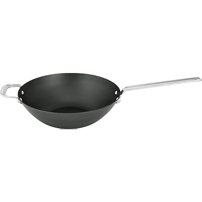 SCANPAN Black Iron Wok Pan 30 Cm Premium Carbon Steel High Temperature Resistance Multifunctional Pan With Ergonomic Handle Oven Safe Pfas Free - Image 3