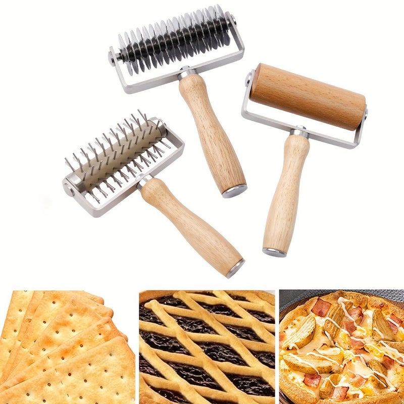 مجموعة قطاعة البيتزا والنشَّابة الفولاذية المقاومة للصدأ - قطعة واحدة - Image 1