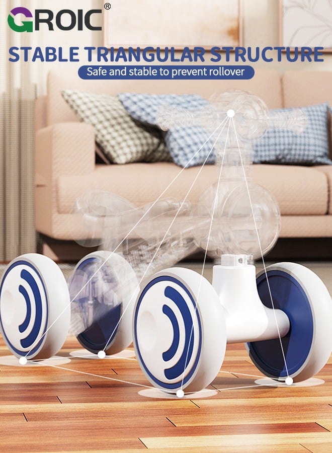 GROIC Toddler Scooter, Baby Ride-on Toy, Activity Walker Baby Racing Car, No Pedal & 4 Silence Wheels & Widened Seat & Wonderful Children's Music & Cool Headlights Pre-School First Riding Toys - Image 5