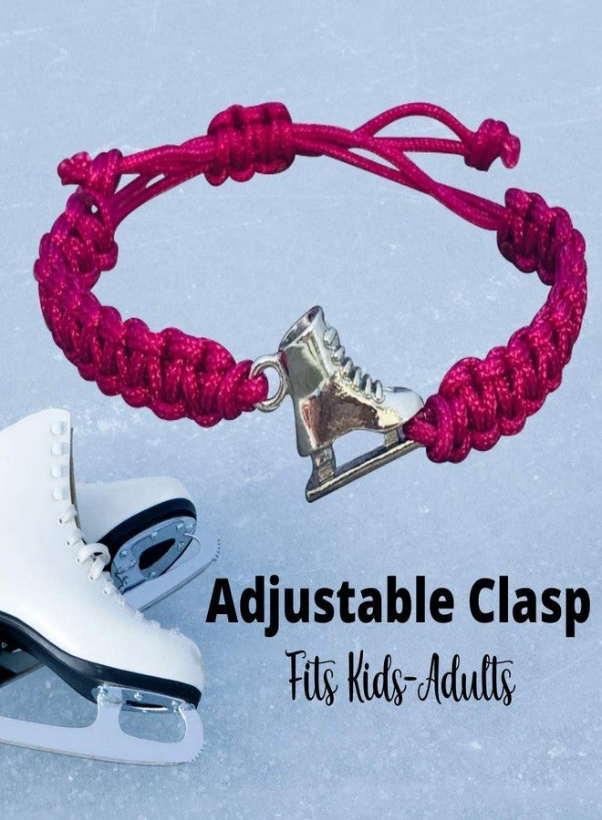 إنفينيتي كوليكشن سوار إنفينيتي كوليكشن للتزلج الفني - سوار وردي قابل للتعديل، مجوهرات تزلج على الجليد، هدايا لمحبي التزلج الفني وإكسسوارات التزلج على الجليد - Image 5