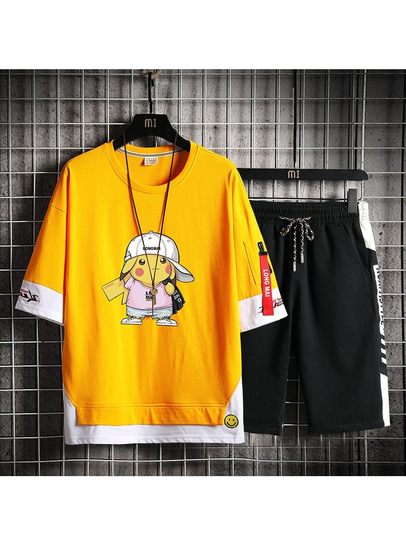 KUYING - New Fashion Versatile Short Sleeve Set - Image 1