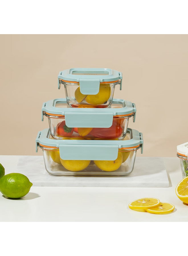 Locknlock Heat-resistant Glass Food Container, Microwave-safe Fruit Storage Box, Lunch Box Ltg422m_380ml - Image 4