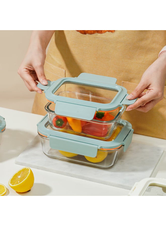 Locknlock Heat-resistant Glass Food Container, Microwave-safe Fruit Storage Box, Lunch Box Ltg422m_380ml - Image 3