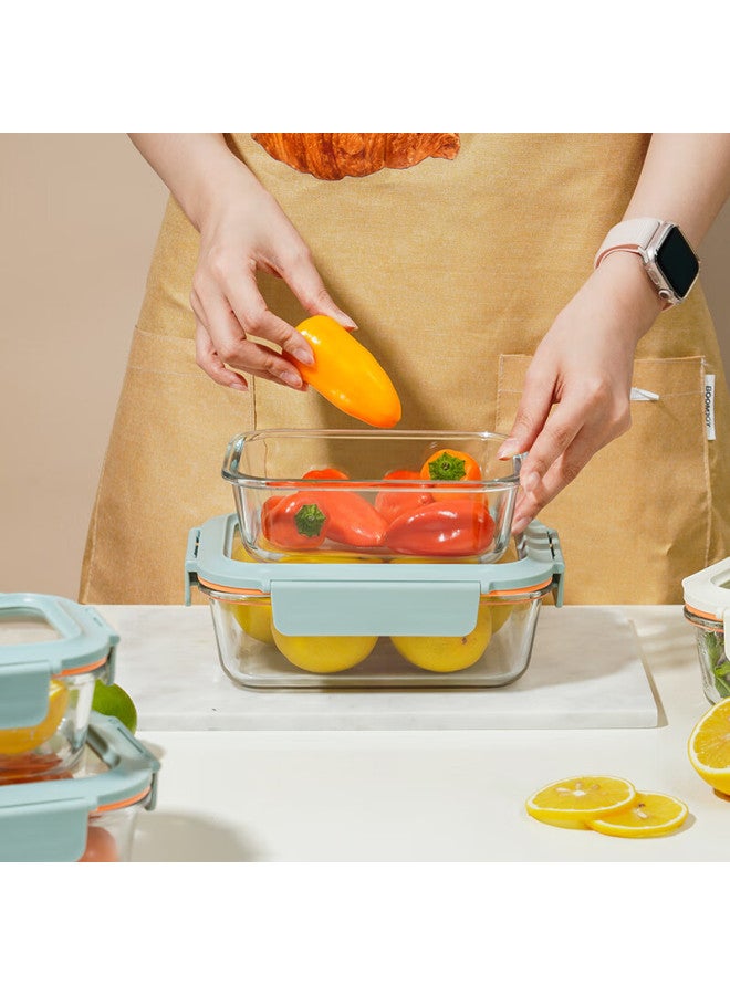Locknlock Heat-resistant Glass Food Container, Microwave-safe Fruit Storage Box, Lunch Box Ltg422m_380ml - Image 2