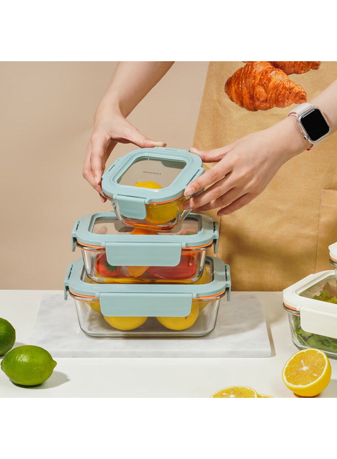 Locknlock Heat-resistant Glass Food Container, Microwave-safe Fruit Storage Box, Lunch Box Ltg422m_380ml - Image 5