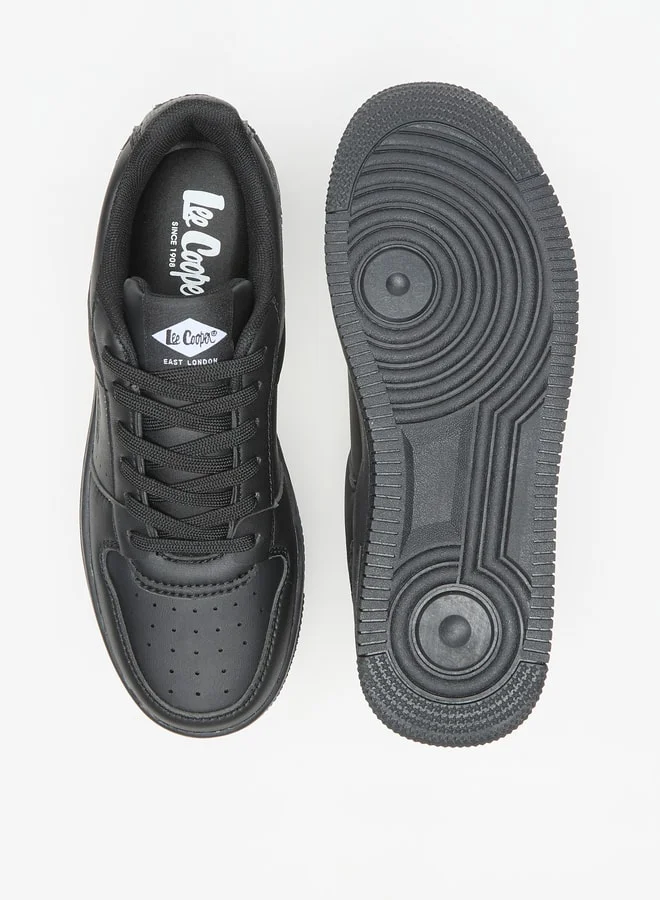 لي كوبر Women's Logo Detail Sneakers with Lace-Up Closure