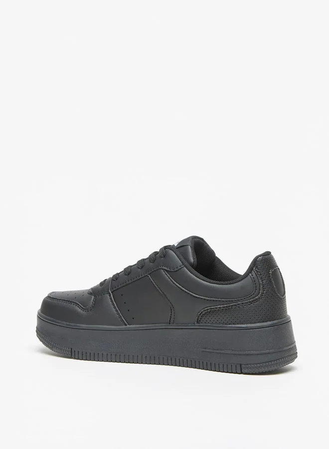 لي كوبر Women's Logo Detail Sneakers with Lace-Up Closure