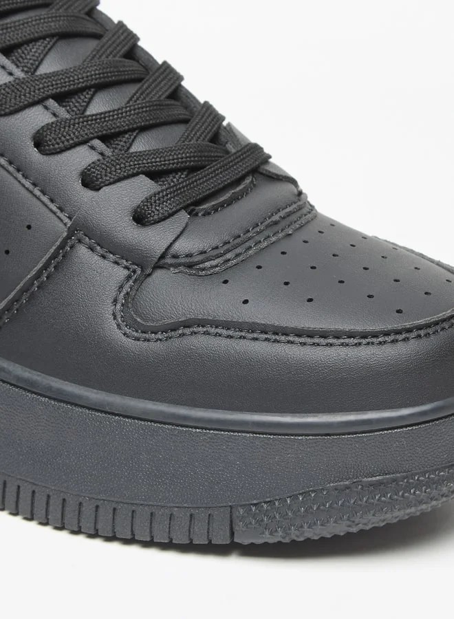 لي كوبر Women's Logo Detail Sneakers with Lace-Up Closure