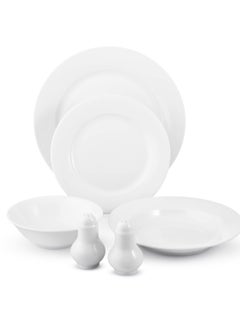 Dania 26-piece porcelain dining set with silver line, suitable for 6 people  - Image 2
