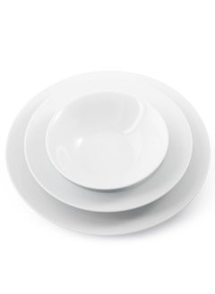 Dania 26-piece porcelain dining set with silver line, suitable for 6 people  - Image 3