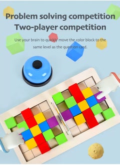 LOOPITYS Double player battle, three-dimensional building blocks, children's puzzle table, game space, early education thinking, parent-child interactive toys  - Image 5
