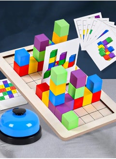 LOOPITYS Double player battle, three-dimensional building blocks, children's puzzle table, game space, early education thinking, parent-child interactive toys  - Image 1