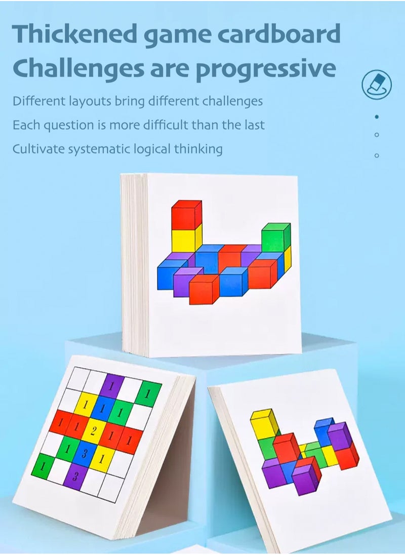 LOOPITYS - Double player battle, three-dimensional building blocks, children's puzzle table, game space, early education thinking, parent-child interactive toys - Image 1