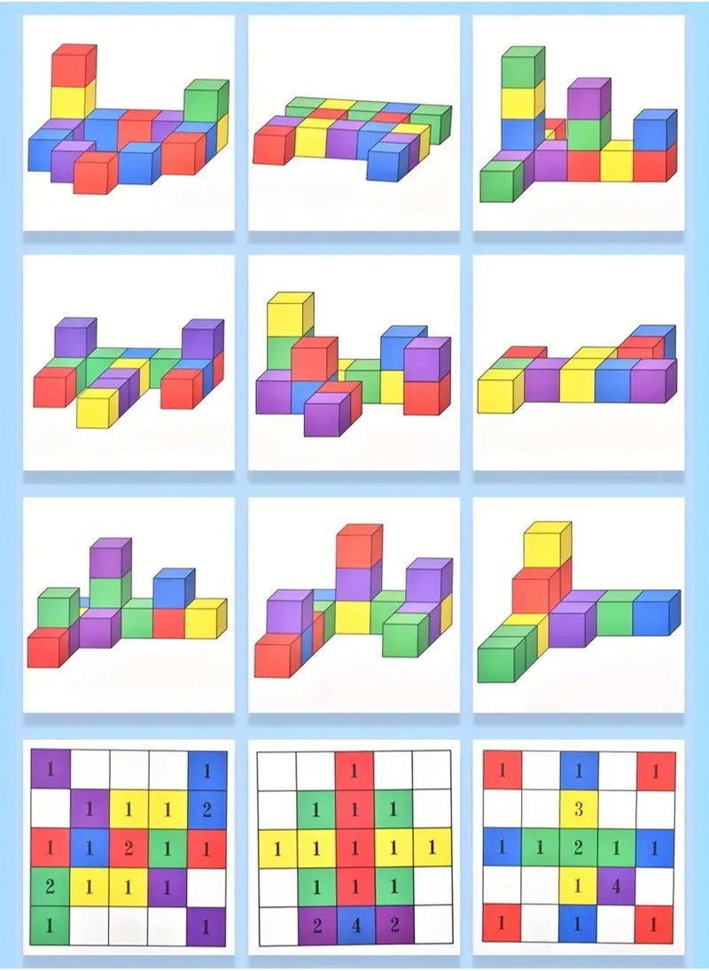 LOOPITYS - Double player battle, three-dimensional building blocks, children's puzzle table, game space, early education thinking, parent-child interactive toys - Image 1