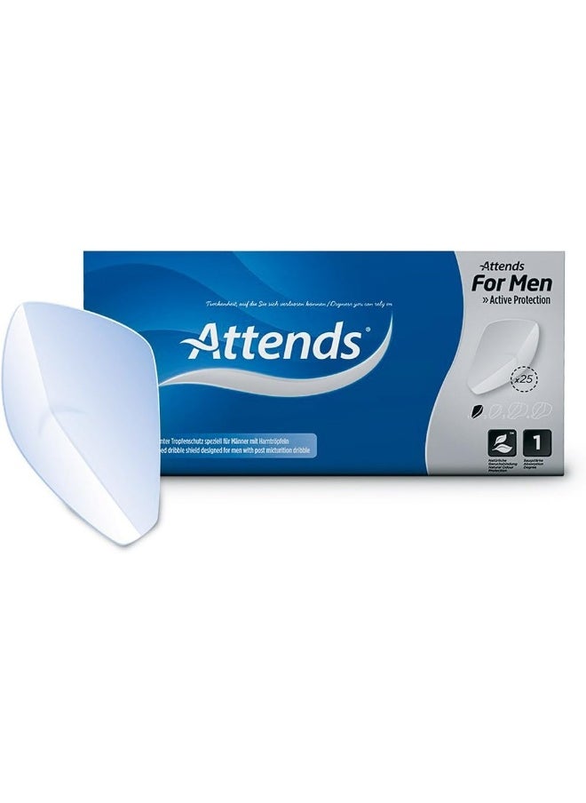 Attends Men Protective Shield 1 For Bladder Weakness Active Protection Anatomical And Secure Fit  - Image 1