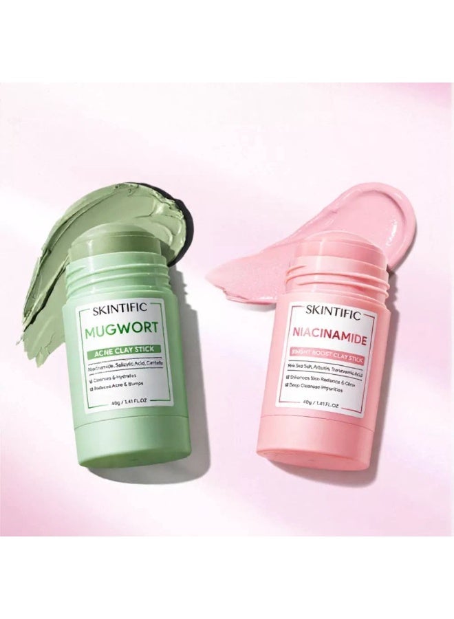 SKINTIFIC Mugwort and niacinamide clay mask