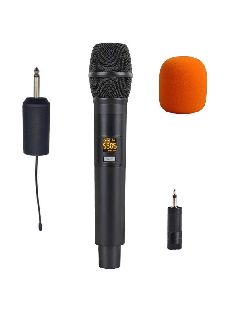 Generic - Karaoke Wireless Microphone UHF Handheld Wireless Microphone with 1/4" Input Charge Receiver Professional Dynamic Cordless Microphone for Singing Lecture Wedding Church Classroom - Image 1
