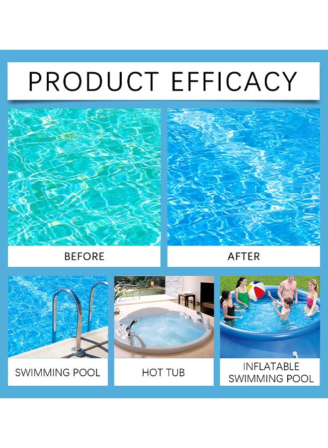 Jaysuing Pool Cleaning Tablets, Pool Clarifier, Ultimate Clarity Booster For Crystal Clear Water, Fast Acting & Long Lasting, Reduces Cloudiness, Enhances Filter Performance, Safe For All Pools, 100g - Image 5