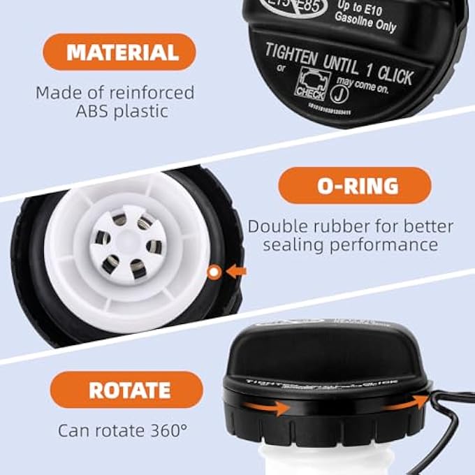 ريحني غطاء الوقود خزان الوقود غطاء تعبئة الوقود لتويوتا كورولا كامري 4 رانر أفالون هايلاندر FJ لاند كروزر ماتريكس راف4 سيكويا سيينا تاكوما تندرا ياريس ES GS IS GX LX RX 7730006040 - Image 4
