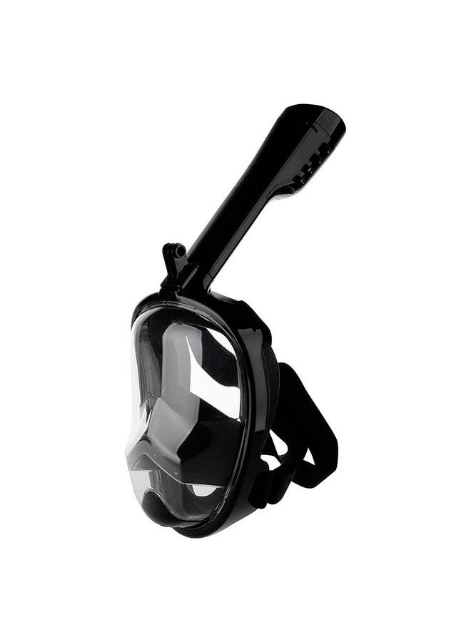 VBM قناع الغوص الكامل VBM للغوص تحت الماء بزاوية 180° متوافق مع GoPro مع تصميم سهل للتنفس والتصريف وتقنية مضادة للضباب ومضادة للتسرب، للبالغين والأطفال للسباحة والغوص في البحر (أسود S/M) - Image 2