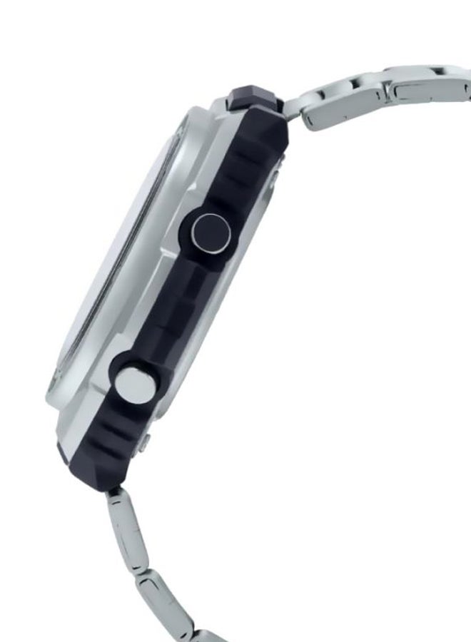 كاسيو ساعة يد جي مدماستر بسوار من الستانلس ستيل MWD-100HD-1AVDF - 51 مم - لون فضي رجال - Image 3