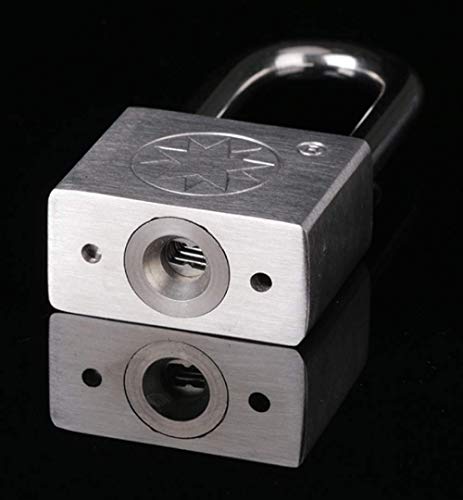 WANLIAN Stainless Steel 40mm Long Beam Padlock - Keyed Lock with 4 Keys, Suitable for Gym Locker, Toolboxes, Doors, Fence (Silver) - Image 5