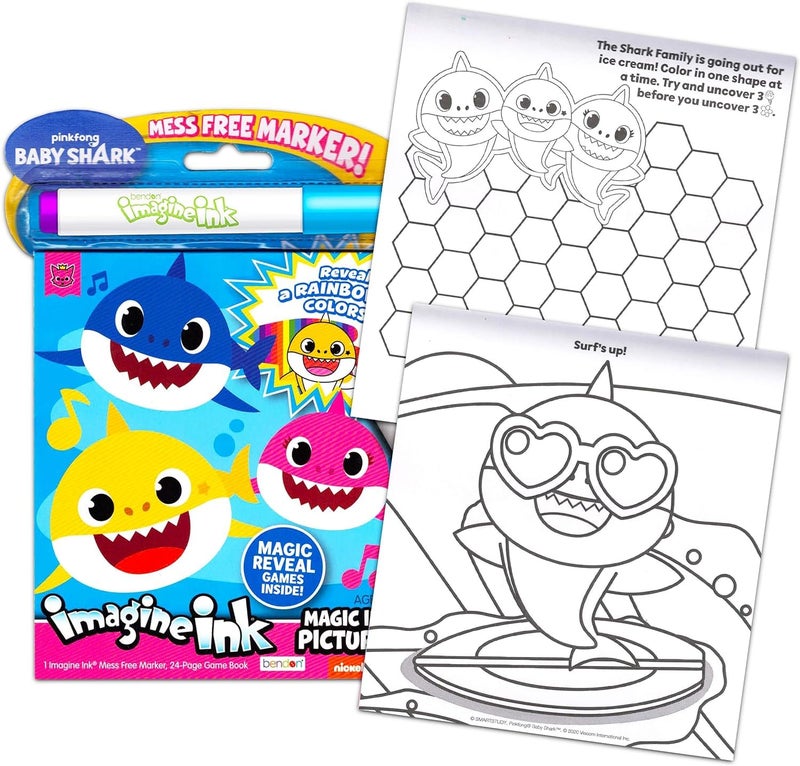 Daniel Tiger مجموعة كتب تلوين Imagine Ink ~ 3 عبوات كتب أنشطة سحرية بدون فوضى مع دانيال تايجر، بيبا بيغ، وبيبي شارك مع ملصقات بيبا بيغ - Image 2