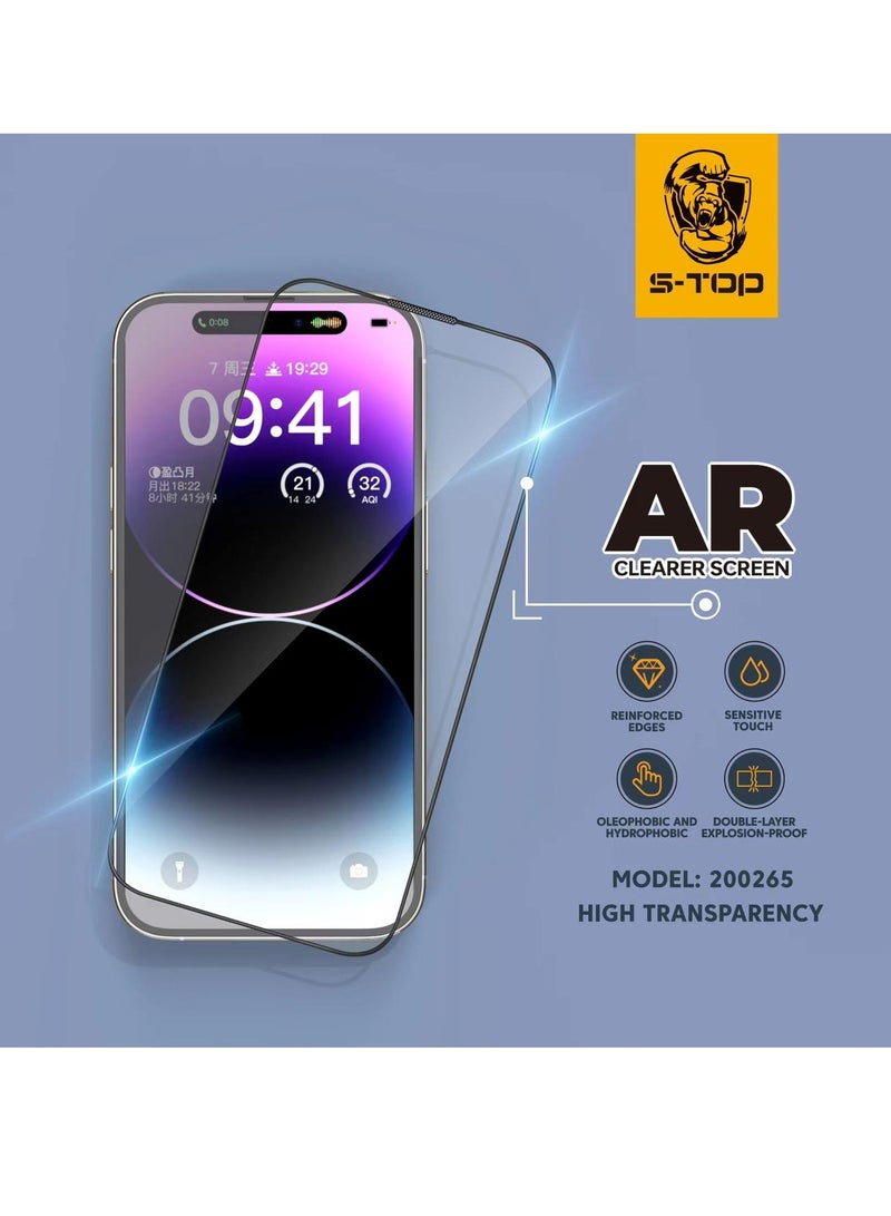 S-TOP Transparent protection sticker against breakage and scratches for iPhone 15 Pro - Image 2