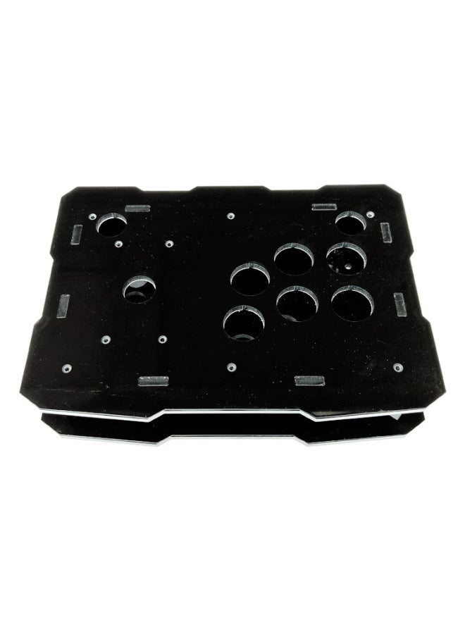 Transparent Rocker Shell Rocker Outer Frame Rocker Shell Arcade Frame Rocker DIY Accessories King Of Fighters Arcade-Product Color:Black Acrylic Frame Six-button Arc  - Image 1
