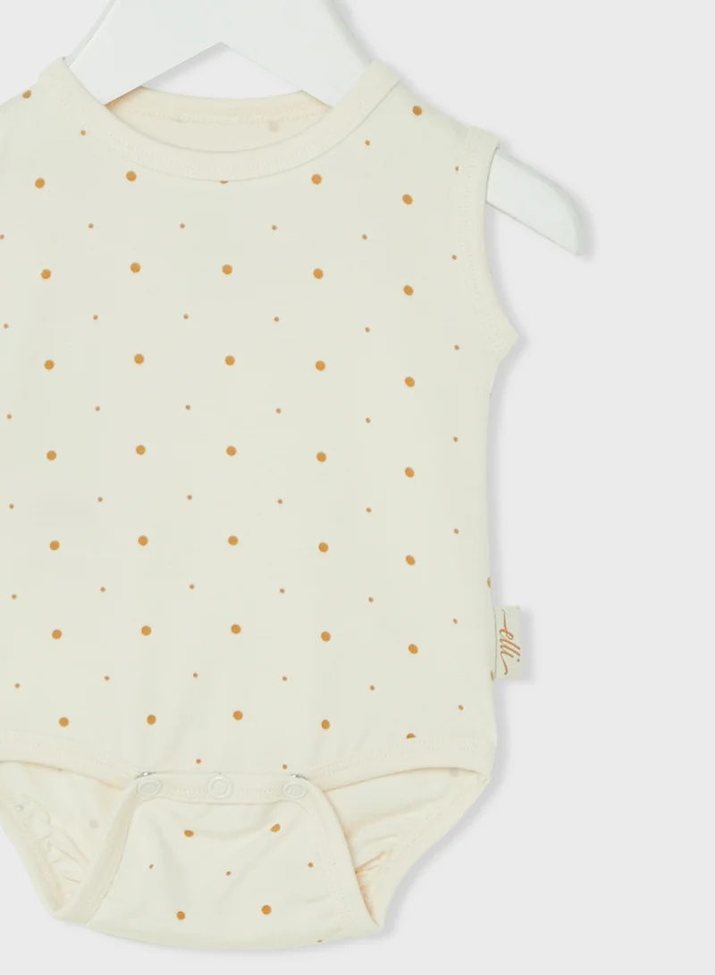 إيلي جونيور Bamboo Tank Body - Golden Dots