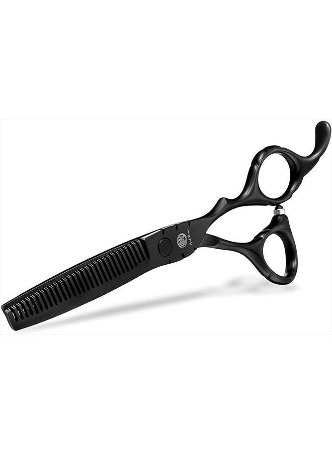 Purple Dragon - Professional Japan 440C Hair Salon Cutting Shear and Barber Thinning Scissor Hairdressing Shear Set with Bag - Image 1