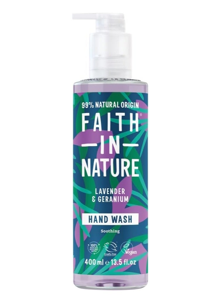 Faith in Nature Hand Wash With Lavender And Geranium  - Image 1