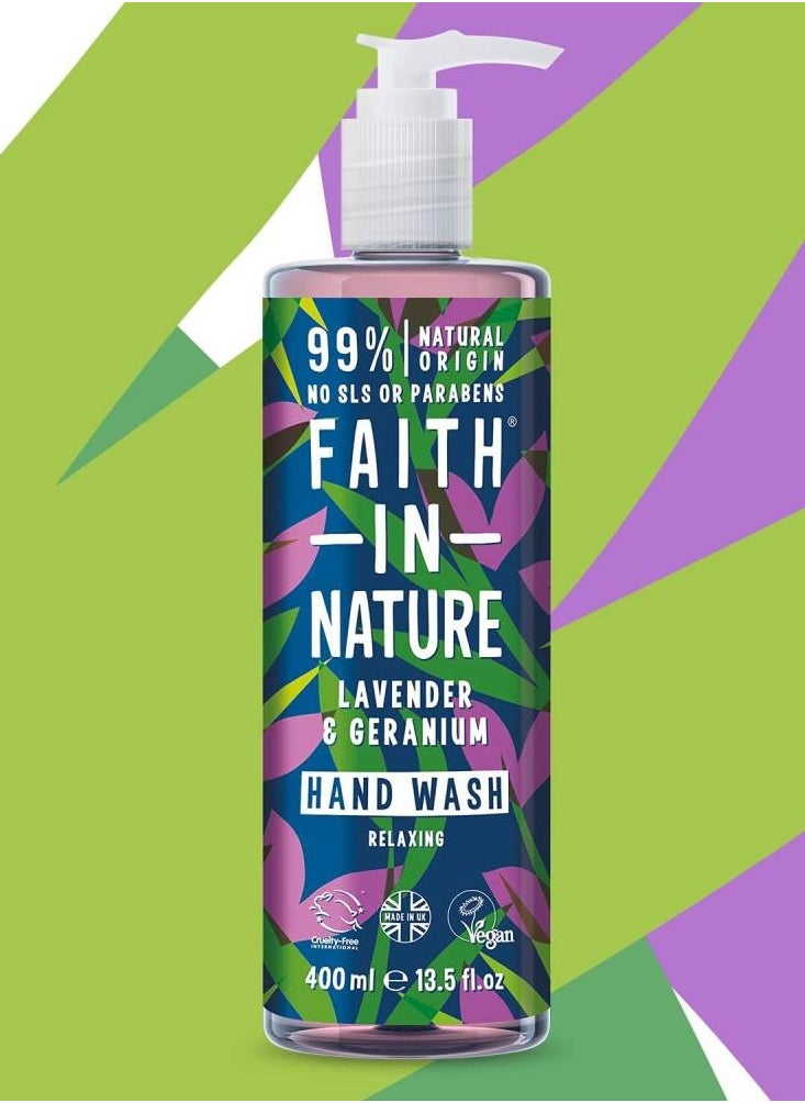 Faith in Nature Hand Wash With Lavender And Geranium  - Image 3