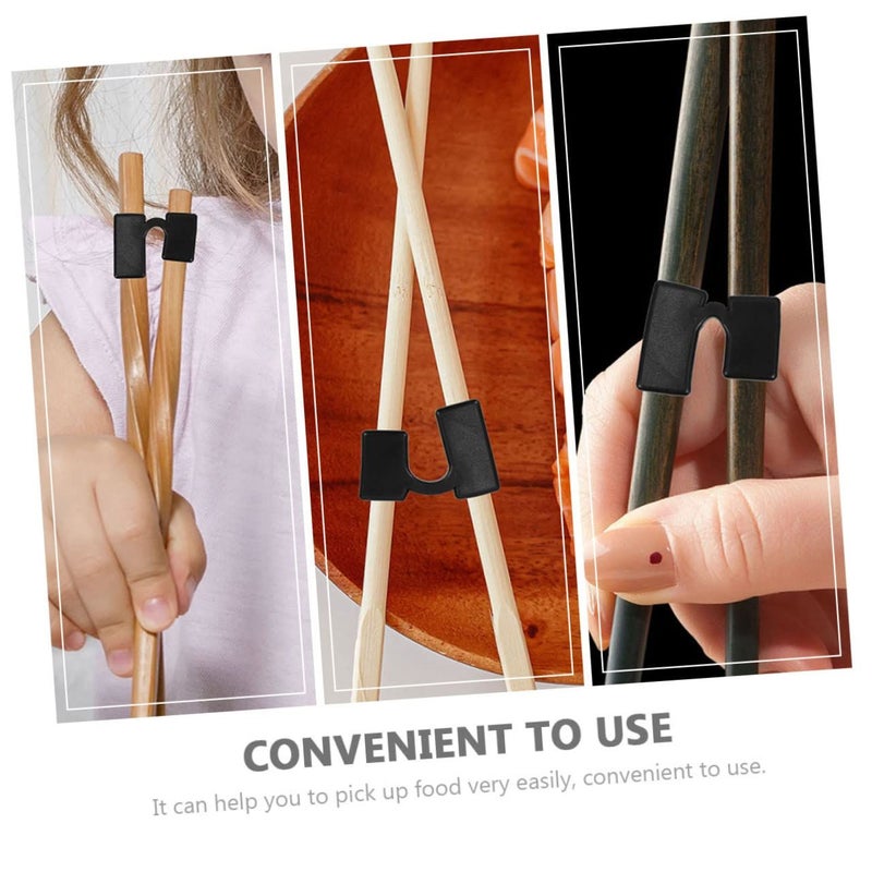 Unomor 10 Pack Reusable Chopstick Training Clamps Portable Dining Case - Image 5