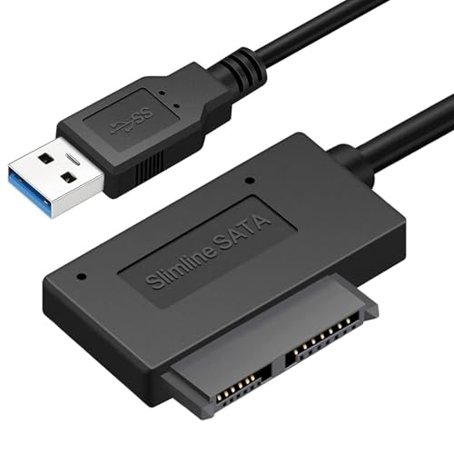 VOOCME USB 3.0 to 7+6 13Pin Slimline SATA Cable Adapter for Laptop Cd DVD ROM Optical Drive - Image 1