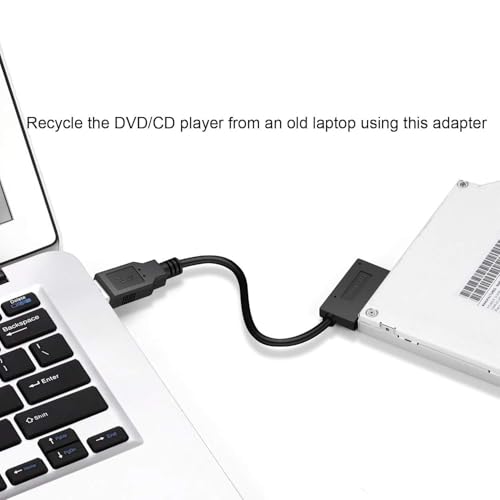 VOOCME USB 3.0 to 7+6 13Pin Slimline SATA Cable Adapter for Laptop Cd DVD ROM Optical Drive - Image 5