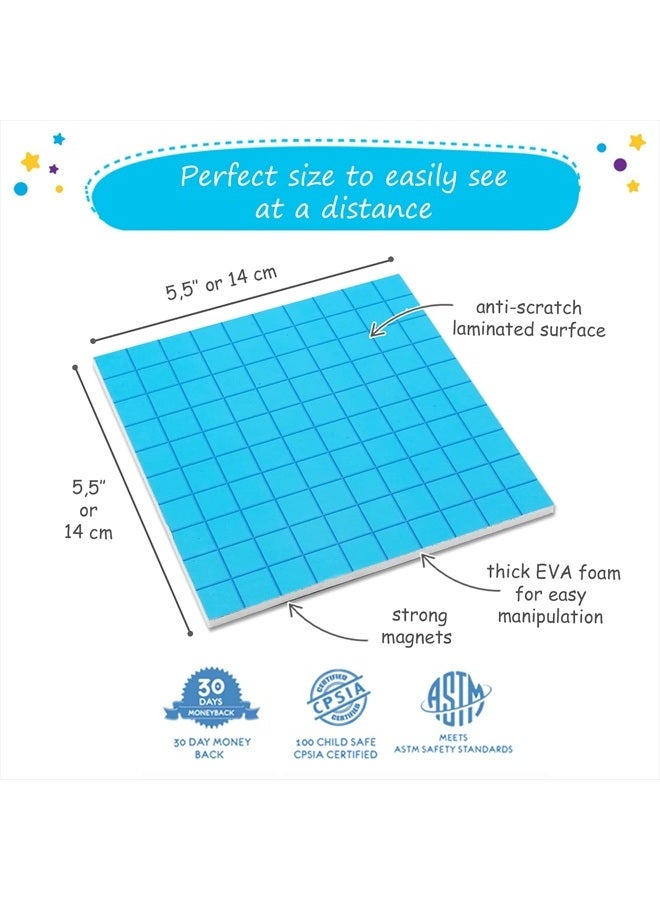 Simply magic 131 PCS Jumbo Magnetic Base Ten Blocks for Math, Place Value Blocks, Magnetic Base 10 Blocks Set for Teachers, Math Blocks for Counting, Counting Blocks, Magnetic Math Manipulatives K-3 - Image 4