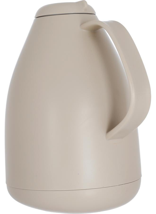 Timeless Plastic Thermos 1 Liter Squeeze Light Brown  - Image 3