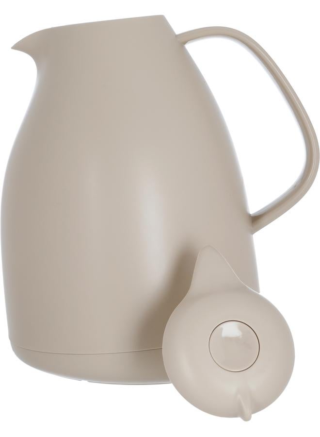 Timeless Plastic Thermos 1 Liter Squeeze Light Brown  - Image 4