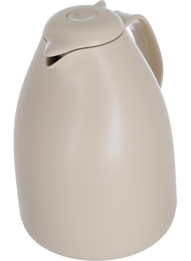 Timeless Plastic Thermos 1 Liter Squeeze Light Brown  - Image 2