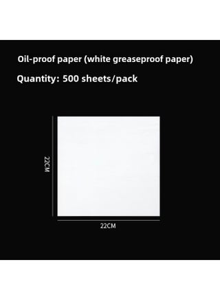 Food Oil-proof Paper Snack Pad Paper Baking Oil Paper Hamburger Paper Wrapping Paper Silicone Oil Paper French Fries American Oil-proof Paper Pad-Color:100 Sheets/bag-Specifications:White Greasy Paper 22*22cm - pzsku/Z5D45768CCDEF2EB76E67Z/45/1746224842/cca67195-9a73-4a96-b8b1-5082e2fb5408