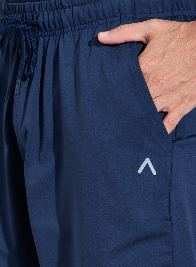 Styli Navy Blue Regular Fit Performance Athletic Shorts - Image 3