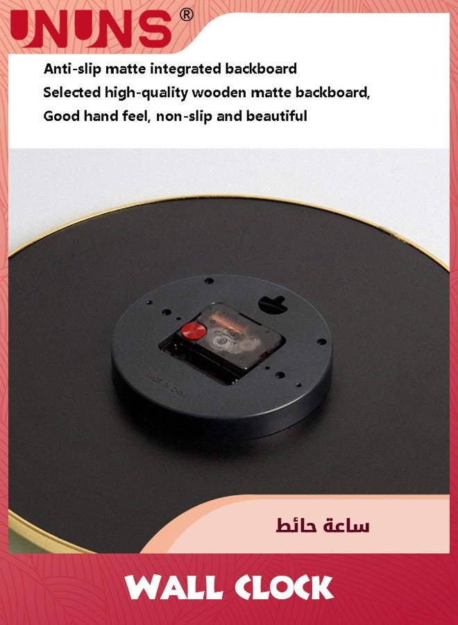UNUNS ساعات حائط 12 بوصة، ساعة حائط حديثة، تعمل بالبطارية صامتة غير موقوتة، ساعة حائط كوارتز للمنزل الداخلي، ديكور غرفة المعيشة - Image 4