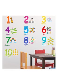 Number wall decals children number stickers alphabet ABC wall decals peel and stick animal number wall stickers educational classroom stickers for kids nursery bedroom living room playroom decorations - pzsku/Z5D45B362B3A161EE9CABZ/45/_/1708074449/fd0bc8ed-b1ee-4ffa-b018-497e5dc844ae